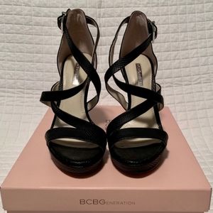 BCBGeneration Black Heels 7.5